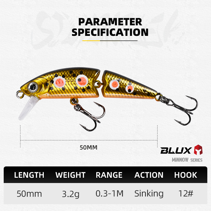 BLUX DR. Minnow Joint 50S Swim - Fishing Lure Swimbait review and price