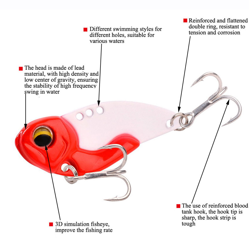 6pcs Metal VIB Fishing Lures 7 - Fishing Lure Blade Bait review and price