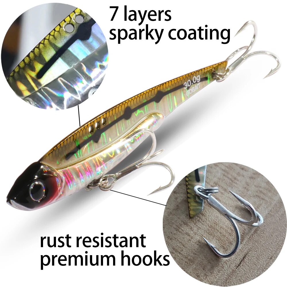 GOBAIT VIB Fishing Lure 20g 25 - Fishing Lure Blade Bait review and price