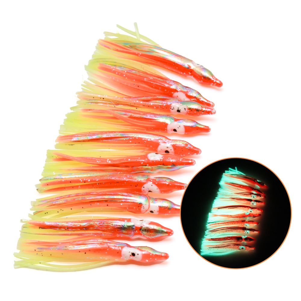 10 Pcs Soft Light Octopus Squi - Fishing Lure Buzzbait review and price