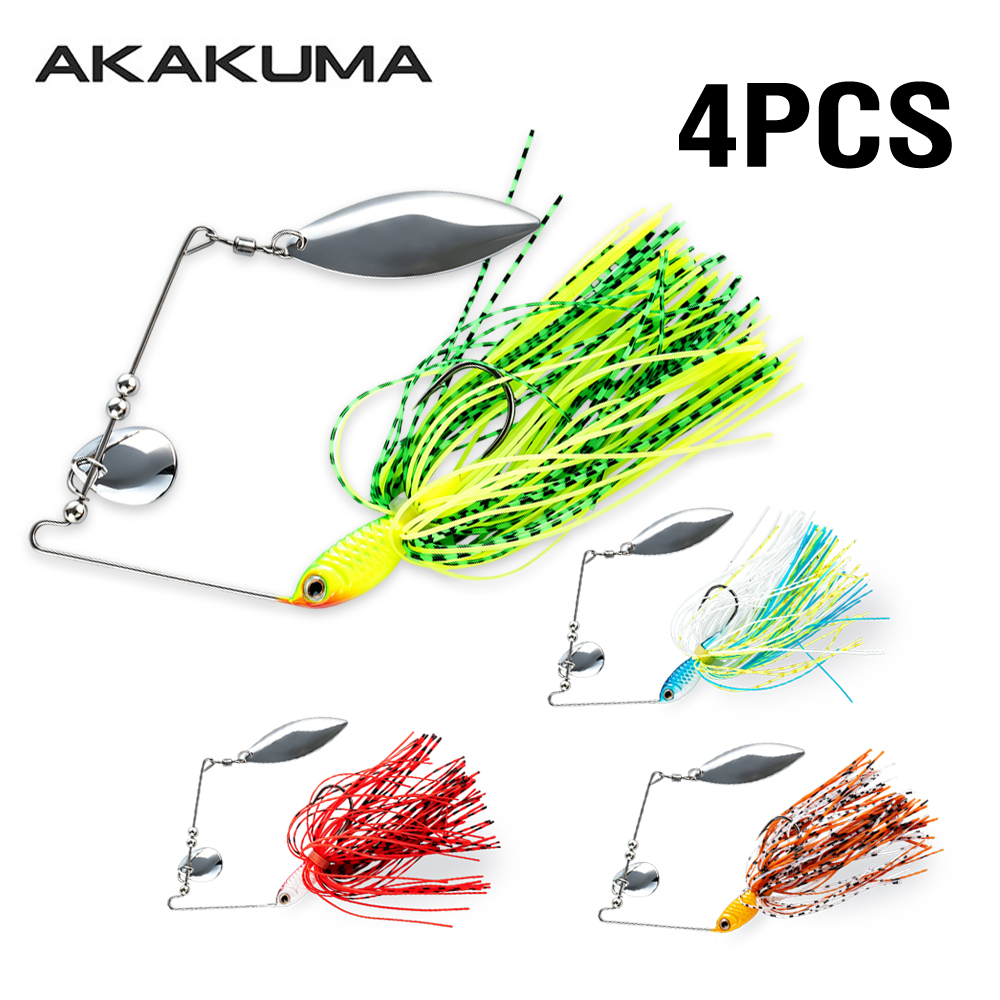 4pcs 18g Spinnerbait Fishing L - Fishing Lure Blade Bait review and price