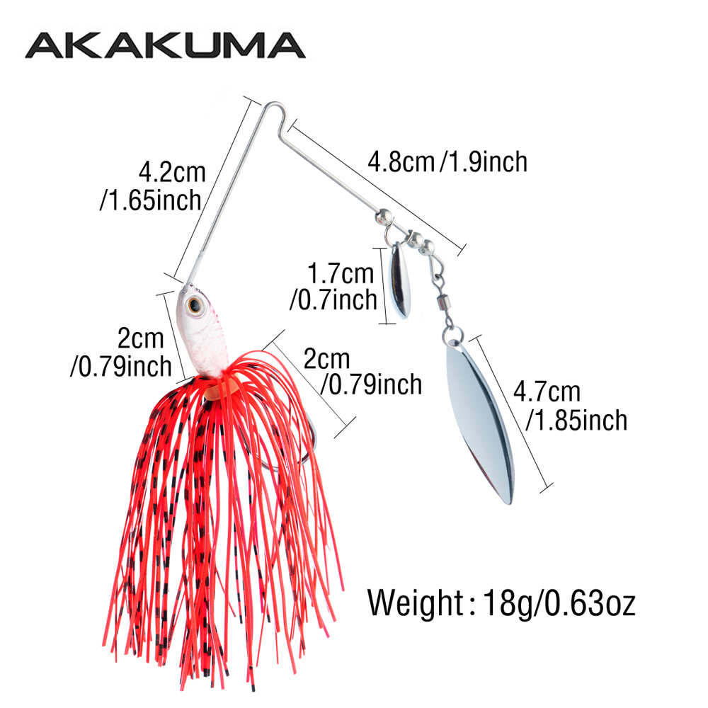 4pcs 18g Spinnerbait Fishing L - Fishing Lure Blade Bait review and price