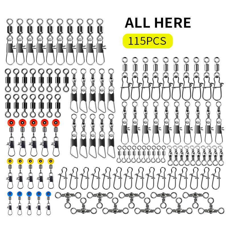 115pcs Fishing Swivel Connecto - Fishing Lure Kit review and price