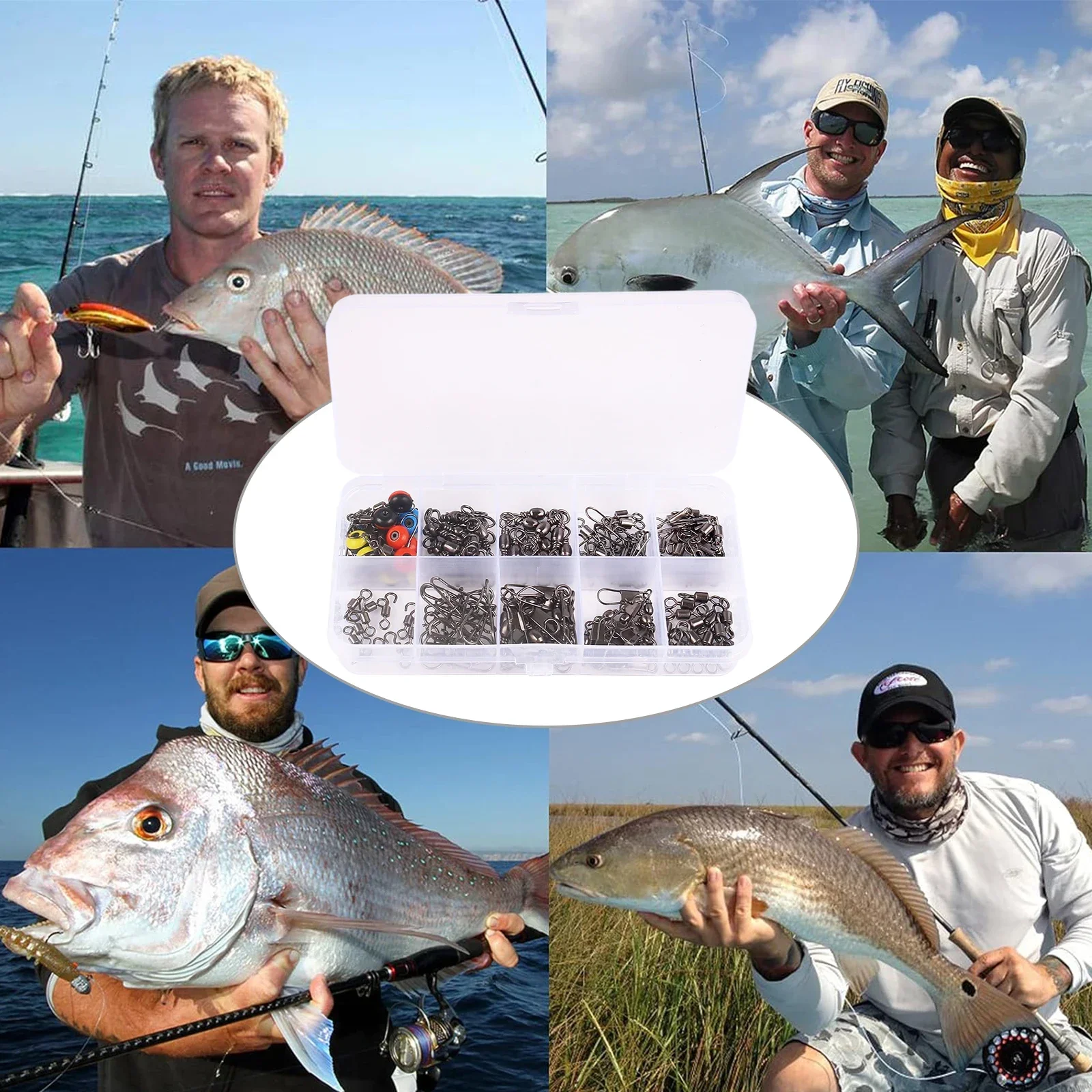 115pcs Fishing Swivel Connecto - Fishing Lure Kit review and price