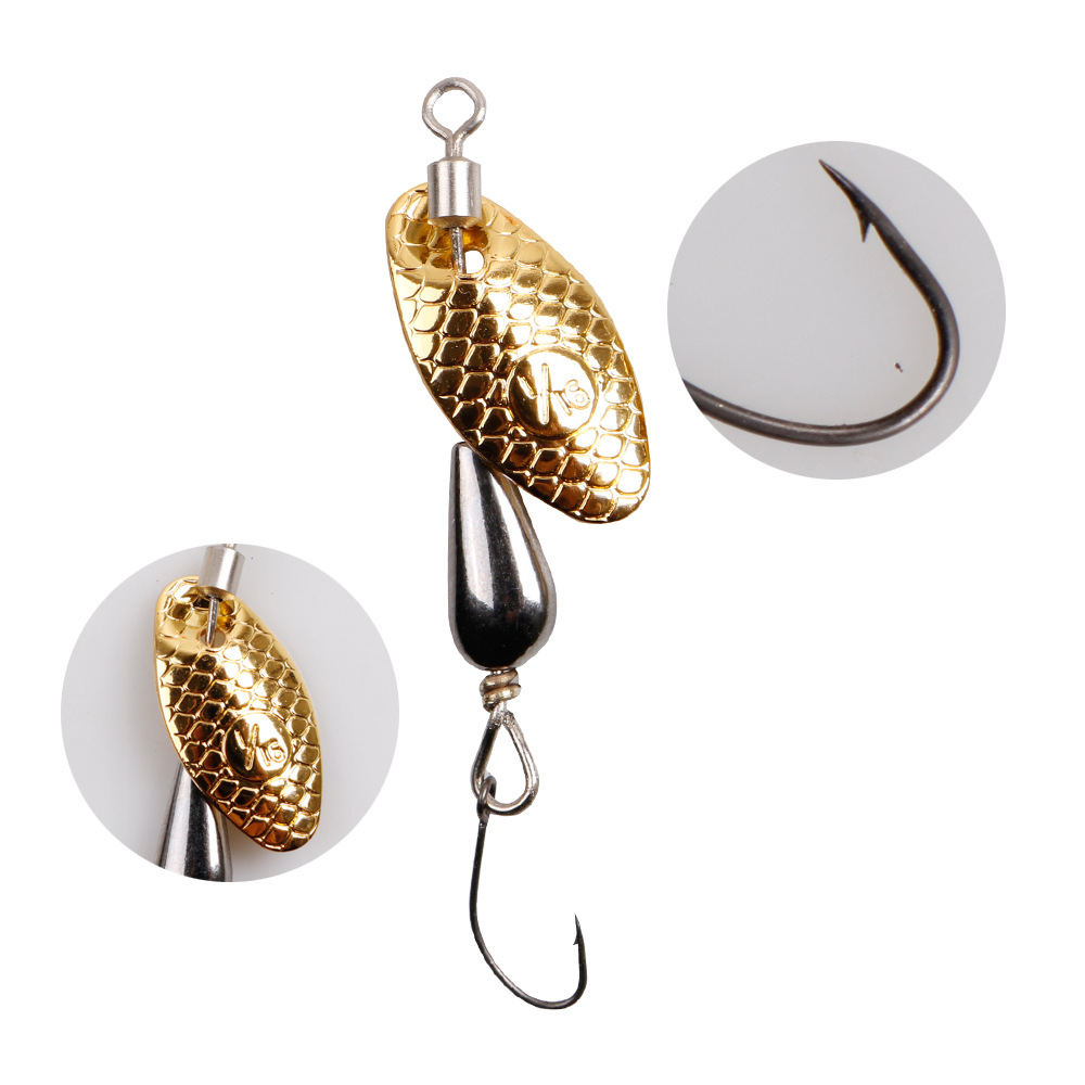 2Pcs Spinner Spoon Metal Bait  - Fishing Lure Swimbait review and price